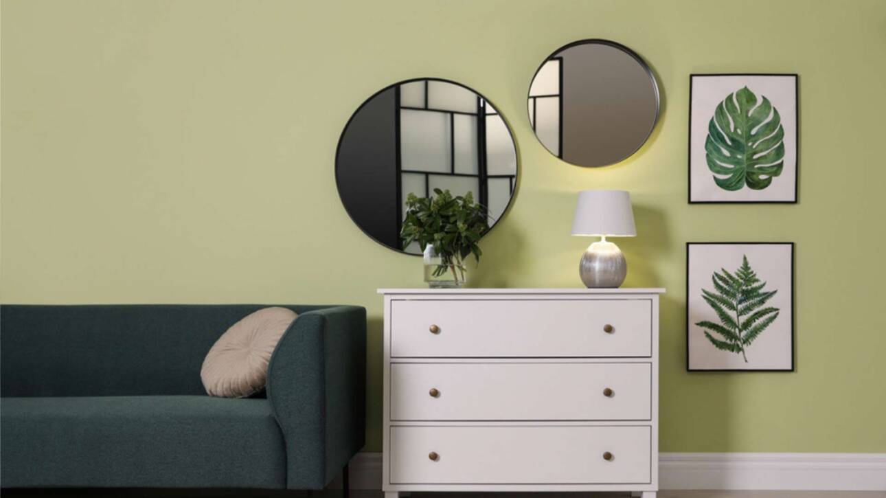 mirror wall design home- pwh