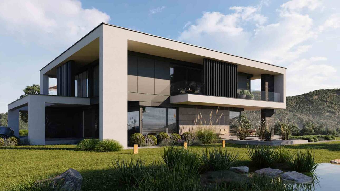 modern villa design- pwh